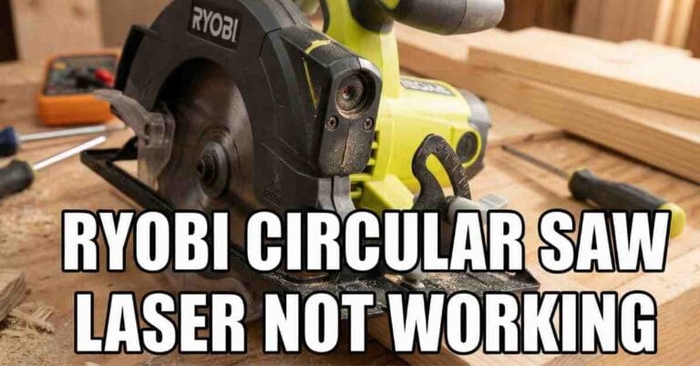 ryobi circular saw laser not working