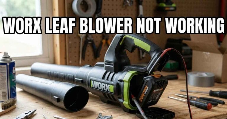 worx leaf blower not working