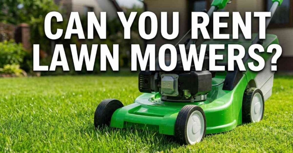 Can You Rent Lawn Mowers Brilliant Fixes For Your Yard