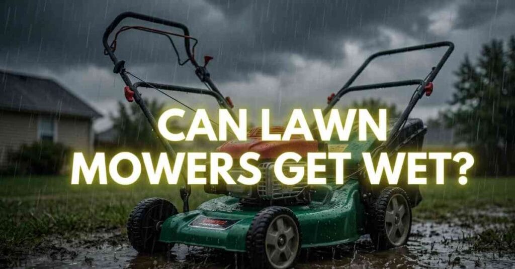 Can lawn mowers get wet