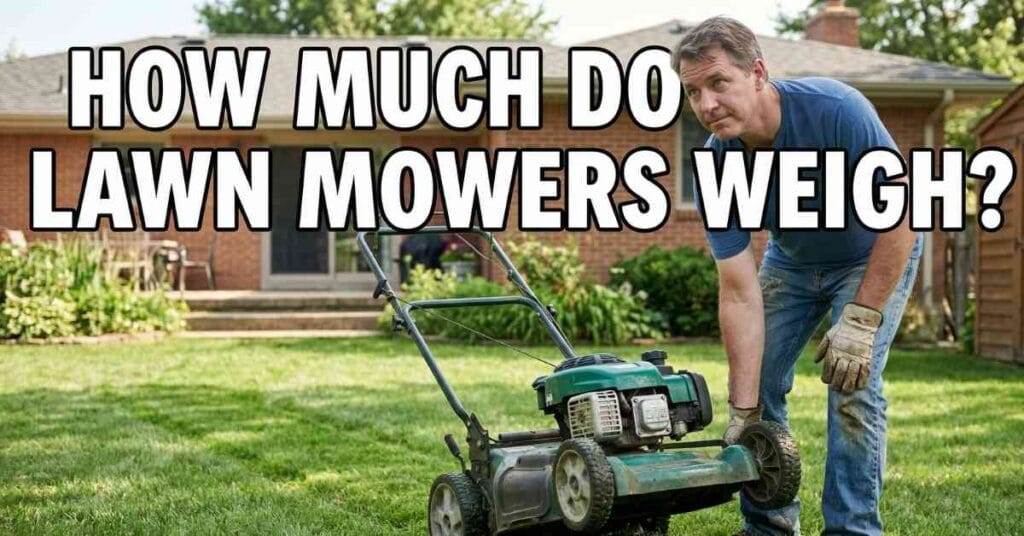 How Much Do Lawn Mowers Weigh A Brutal Weight Reality