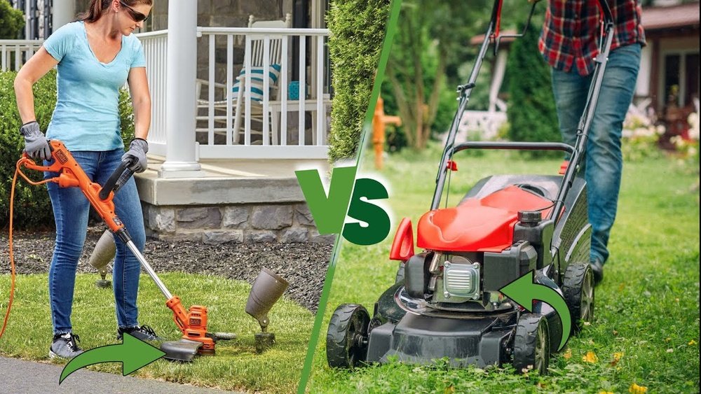 Grass Trimmer Vs Lawn Mower