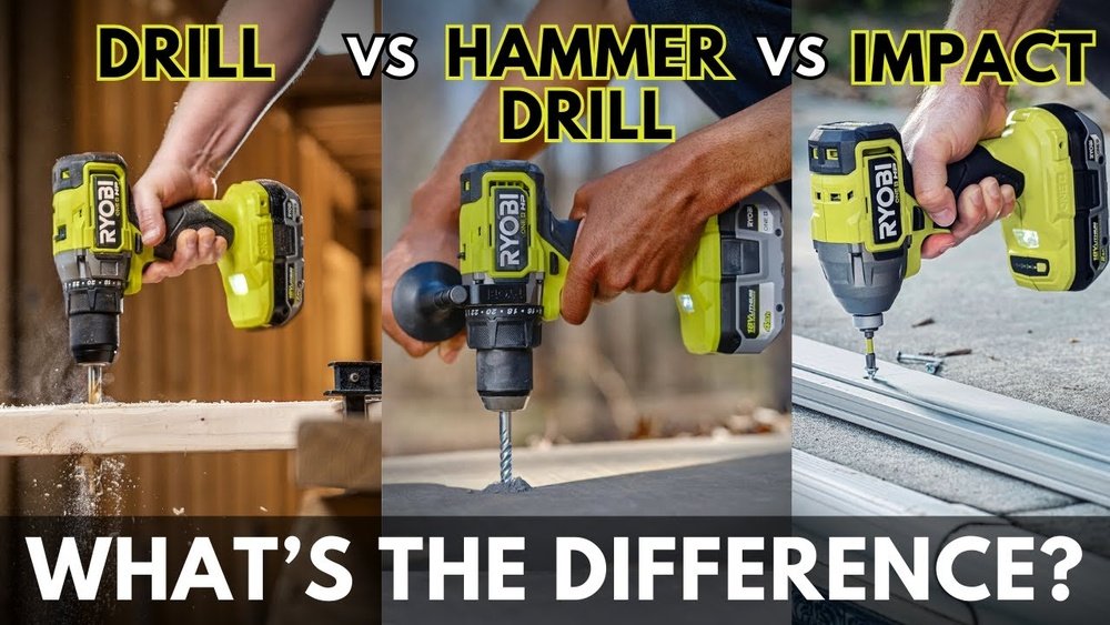 Hammer Drill Vs Impact Driver