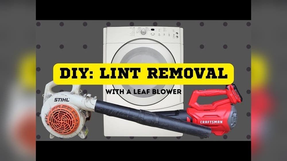 How to Clean a Dryer Vent With a Leaf Blower