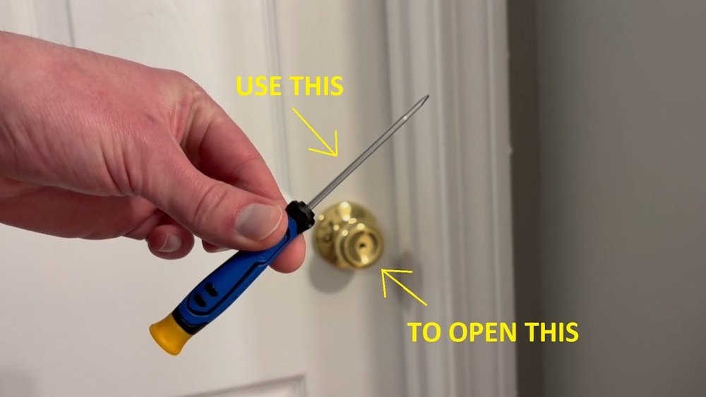 How to Open a Locked Door With a Screwdriver