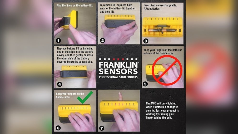 How to Use Franklin Sensors Stud Finder
