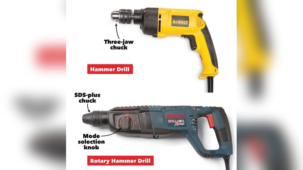 Rotary Hammer Vs Hammer Drill