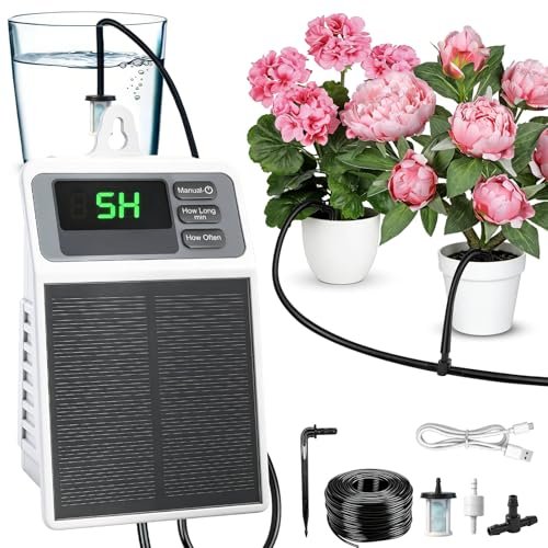 Solar Automatic Drip Irrigation System, Auto Self Watering...