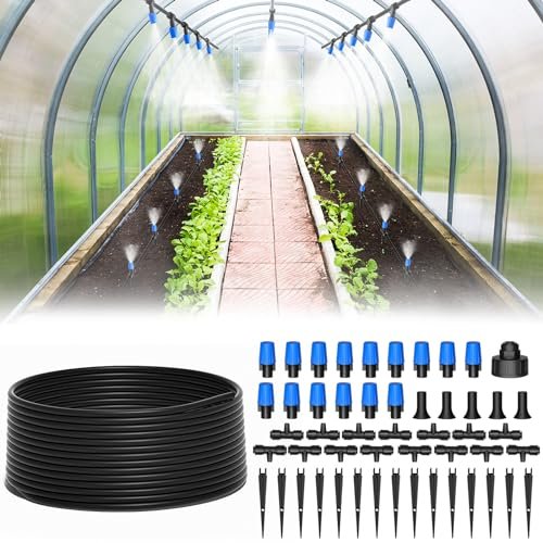 MIXC 65FT Greenhouse Watering System- Quick Efficient...