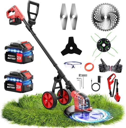 6000mAh Electric Weed Eater Battery Powered,12″ Brushless...