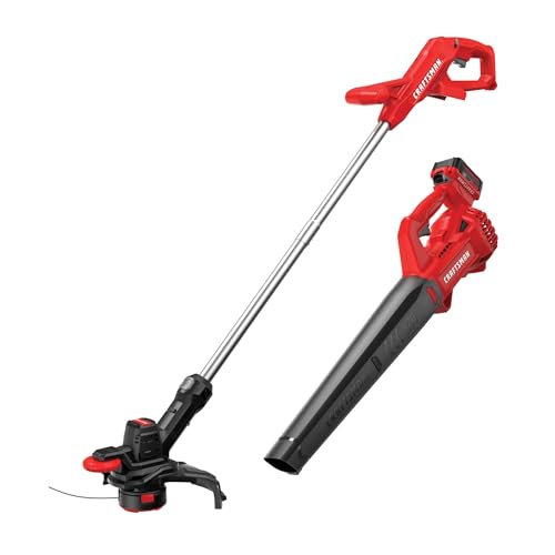CRAFTSMAN V20 Cordless String Trimmer/Edger and Leaf Blower...