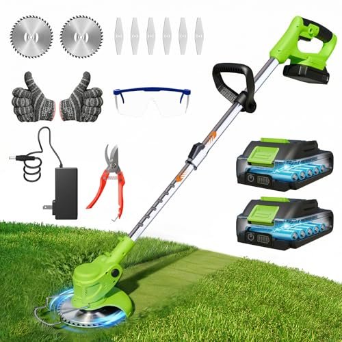 21V Lightweight Electric Weed Eater: All-in-One Cordless...