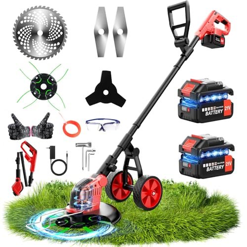 6000mAh Electric Weed Eater Battery Powered,12″ Brushless...