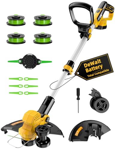 Cordless Weed Wacker, for Dewalt 20V Battery, 3-in-1 Trimmer