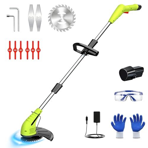 GardenJoy Weed Wacker Battery Operated: 12V Cordless Grass...