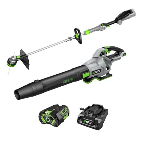 EGO POWER+ Combo, Cordless Trimmer and Blower, Includes...