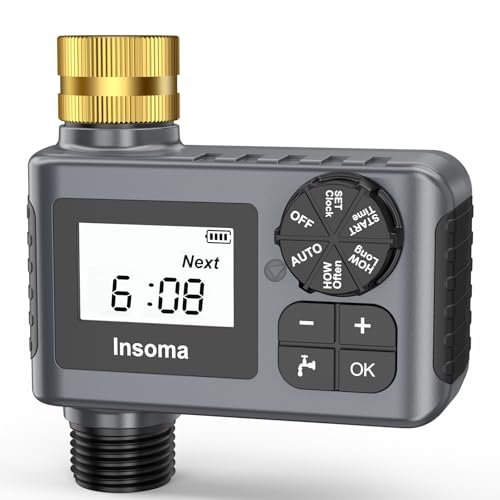 Water Timer for Outdoor Garden Hose, Hose Controller with...