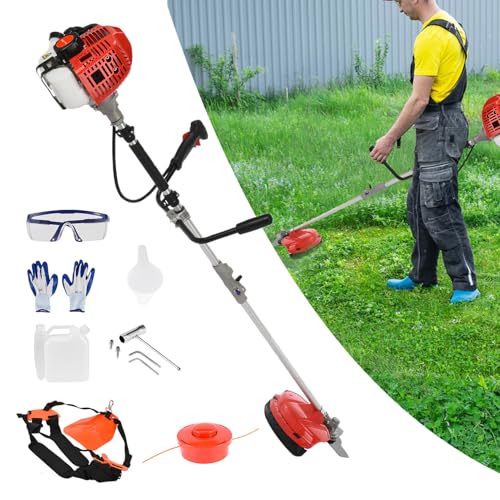 JENPECH 2 in 1 Gas Weed Eater, 52cc 2-Stroke