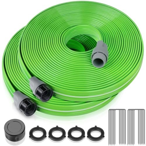 LAVEVE Heavy Duty Sprinkler Soaker Hose 100 FT Flat