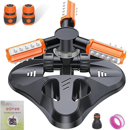 WOVUU Garden Sprinkler,Upgrade Lawn Sprinklers Automatic...