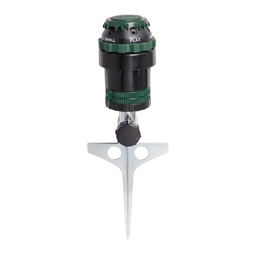 Orbit H2O-Six Gear-Drive Sprinkler on Metal T-Spike,...