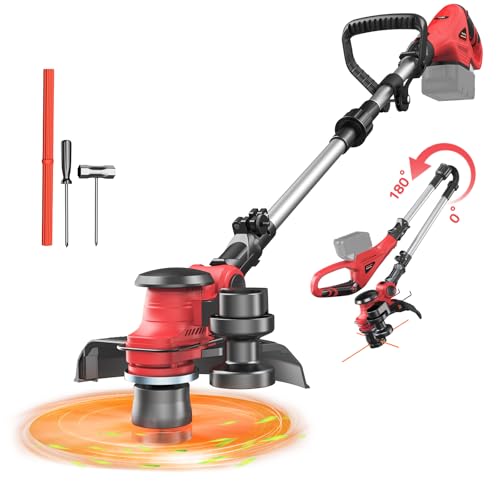 Cordless String Trimmer Compatible with Milwaukee 18V, Tool...