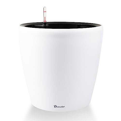 Dexceder 15x14 Self Watering Planter with Wheels Indoor...