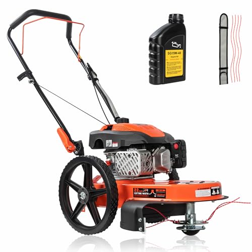 PROYAMA 170cc Gas Walk Behind String Trimmer, Brush Cutter...