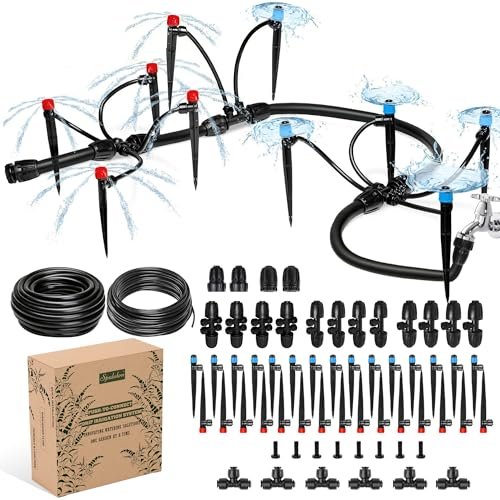 Push-to-Connect Drip Irrigation System Kit, Complete...