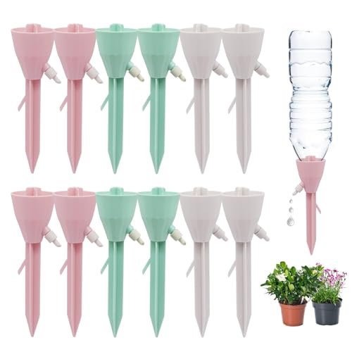 MYMULIKE 12 Pack Self Watering Planter Drip, Automatic...