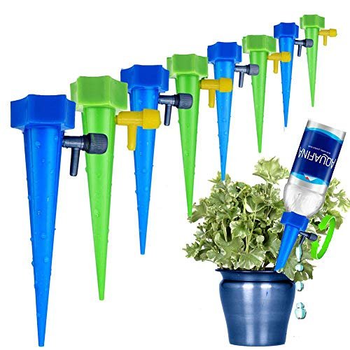 Self Plant Watering Spikes 12 Pack Auto Adjustable Drippers