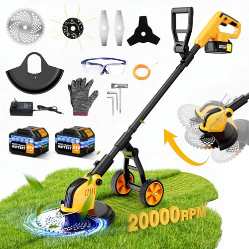 20000 RPM Electric Weed Wacker Battery Powered 4-in-1 Metal...