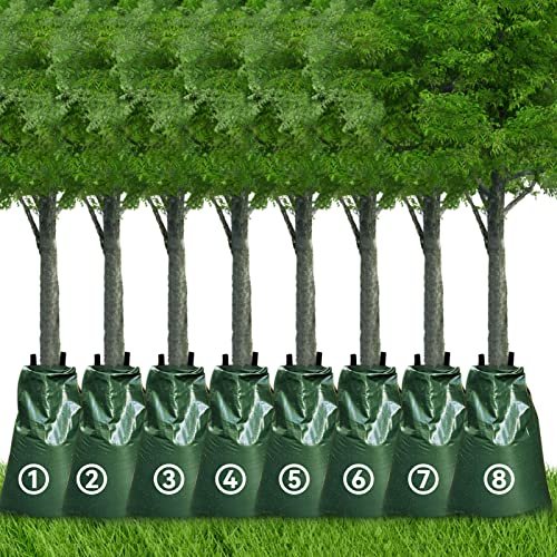 8 Pack Slow Release Tree Watering Bags 20 Gallon Drip