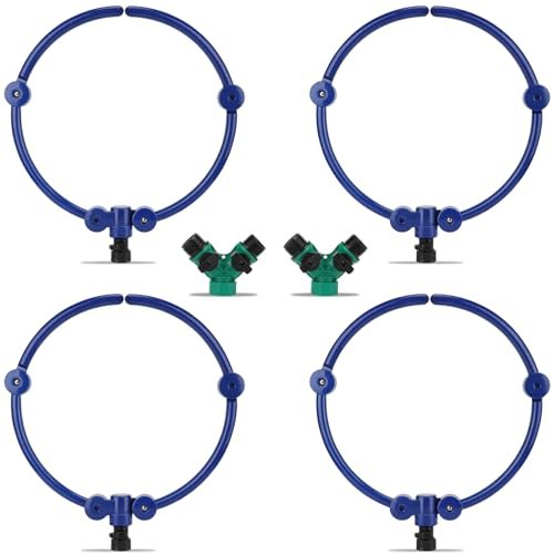 4 Pcs 360° Tree Water System Tree Root Watering Ring