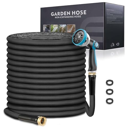 Relxitl Garden Hose 100ft, Flexible Water Hose with...