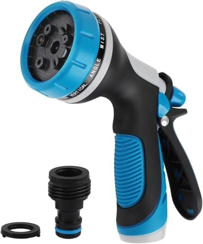 Garden Hose Nozzle with Adjustable 10 Watering Patterns...