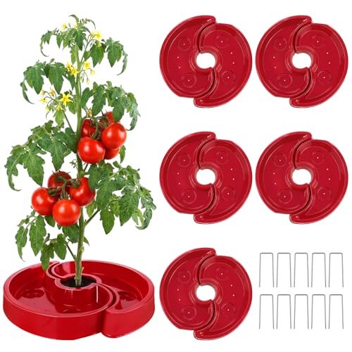 5 Sets Tomato Watering Trays, Surrounding Red, Root...