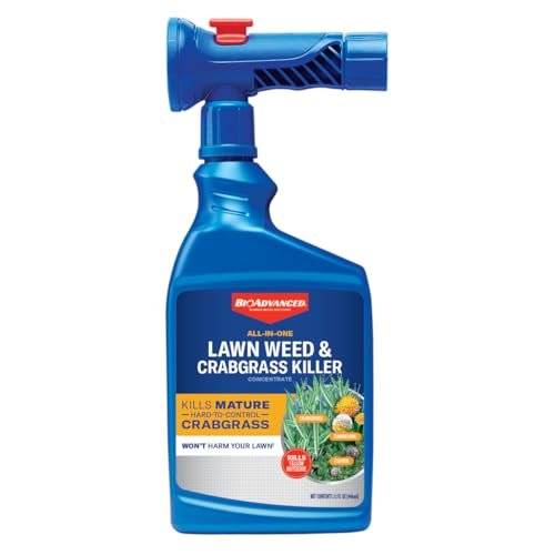 BioAdvanced All-in-One Lawn Weed & Crabgrass Killer,...