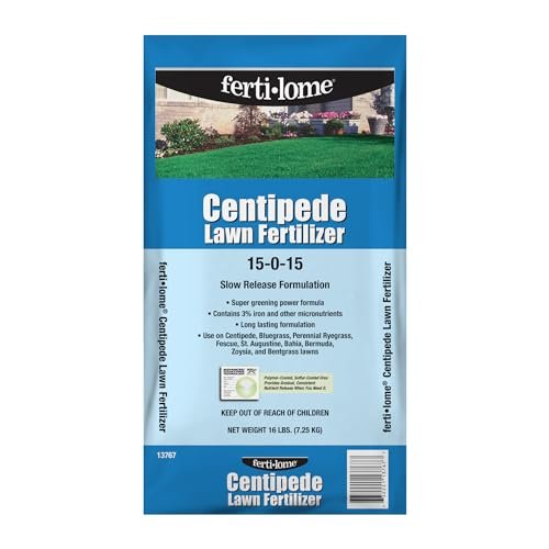Fertilome (13767) Centipede Lawn Fertilizer 15-0-15 (16...
