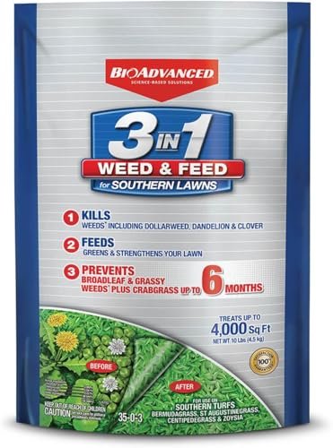 BioAdvanced 3-In-1 Weed and Feed for Southern Lawns Granules