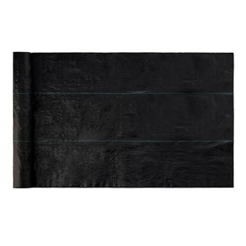 Amazon Basics Weed Barrier Landscape Fabric, 3 x 50 Feet