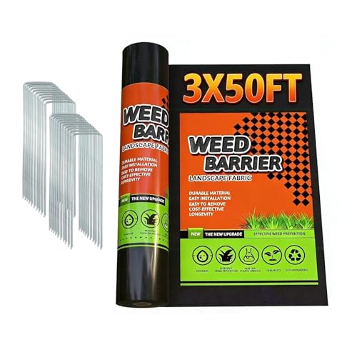 JOYSWAN 3Size Weed Barrier Landscape Fabric Heavy Duty...