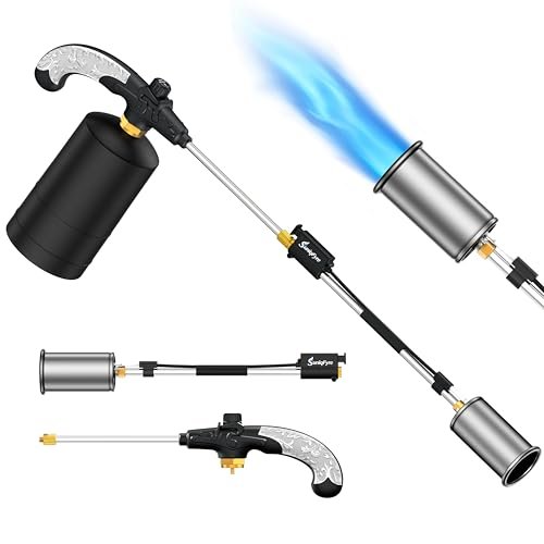 Propane Torch Weed Burner - Adjustable Flame, Self-Igniting...