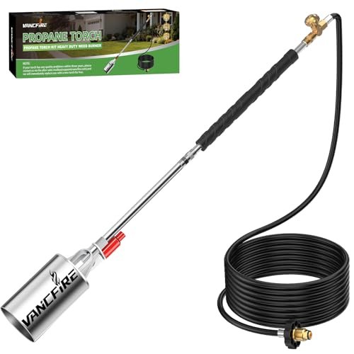 Propane Torch Weed Burner Kit, Heavy Duty High Output