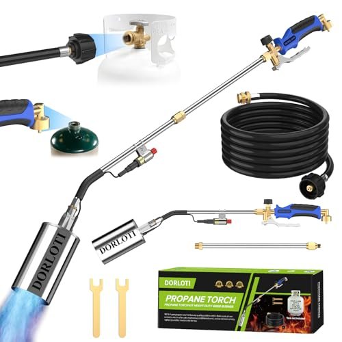 Propane Torch Weed Burner Kit, High Output, Self Igniter,...