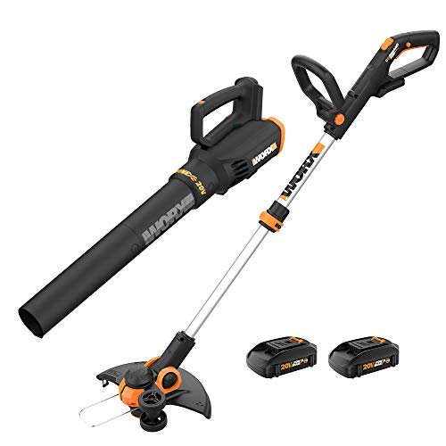 WORX 20V 12'' Cordless String Trimmer & Leaf Blower Combo