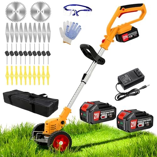 Electric Weed Wacker Cordless Eater, Stringless String...