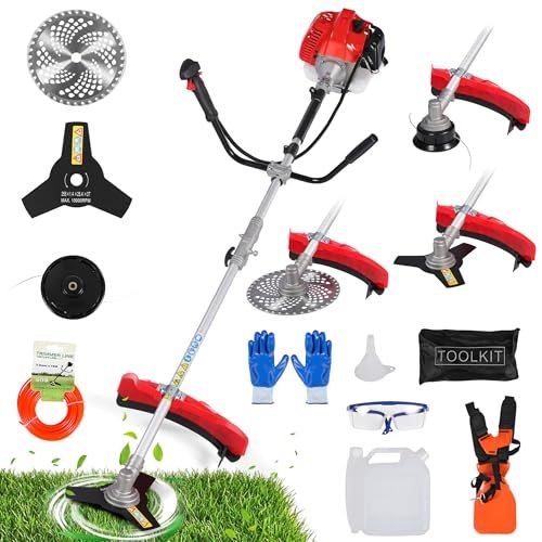 3-in-1 52cc 2-Cycle Gas Weed Wacker, 18