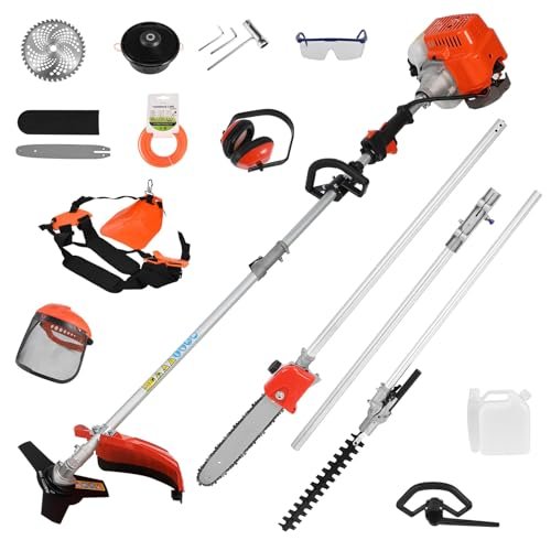 Gas Weed Eater, 52cc 2 Stroke Weed Wacker 6-in-1