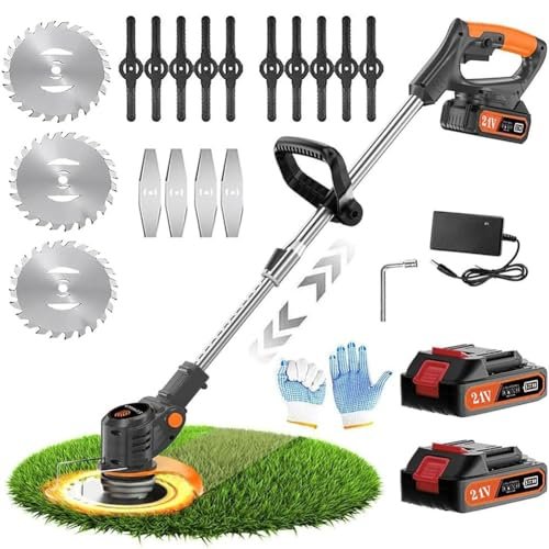 Weed Wacker 21V Eater Battery Brush Cutter, Cordless Kit